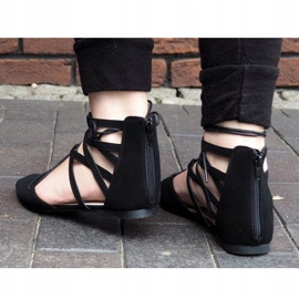 Ballerine aperte / allacciate 6701 Nero 1