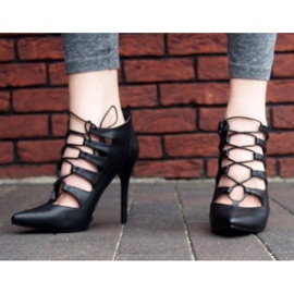 Sandali alti riccamente decorati 11033-1 neri nero 2