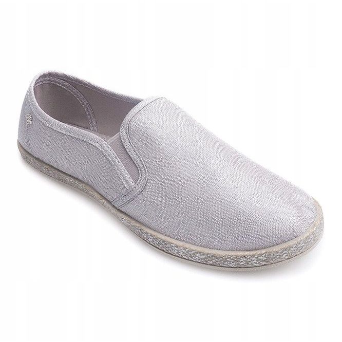 Shiny Sneakers Espadrillas B740 Argento grigio 1