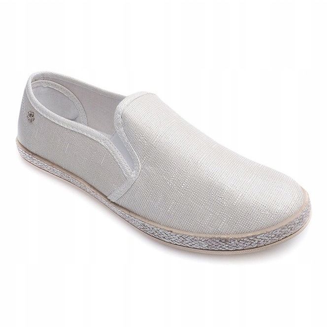 Shiny Sneakers Espadrillas B740 Bianco 1