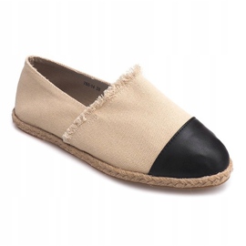 Espadrillas di lino Sneakers 760 Beige nero 1