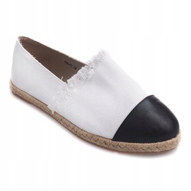 Espadrillas di lino 760 Sneakers bianche bianca nero 1
