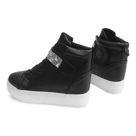 Sneakers con zeppa alta 51113 Nere nero 1