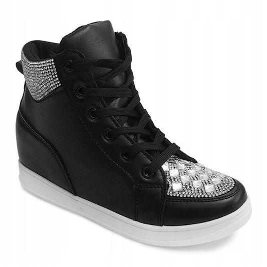 Sneakers Con Paillettes C7165 Nere nero 1