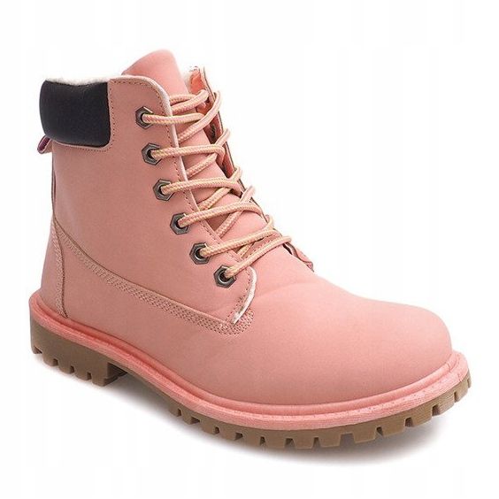 Stivali autunno in legno B788 rosa 1