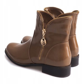 Stivali laccati e caldi QQ-47 Khaki multicolore verde 1