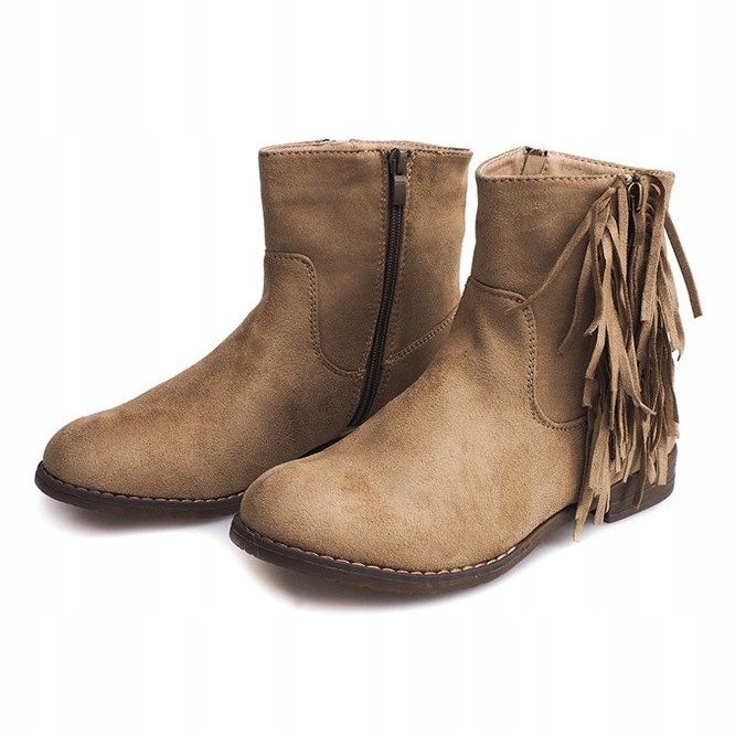 Caldi stivaletti in pelle scamosciata Boho RMB-19 Khaki cachi 1