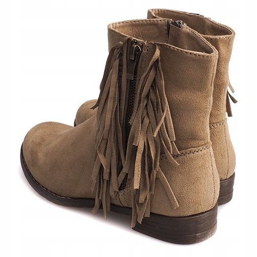 Caldi stivaletti in pelle scamosciata Boho RMB-19 Khaki cachi 2