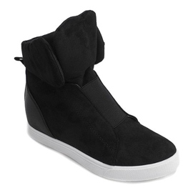 Sneakers con zeppa TL088 Nere nero 2