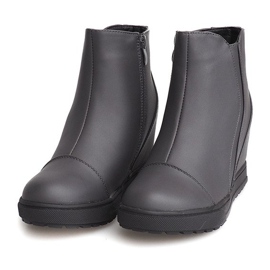 Sneakers con zeppa J0029A Grigie grigio 1
