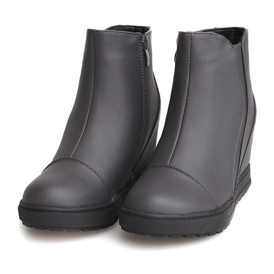 Sneakers con zeppa J0029A Grigie grigio 1