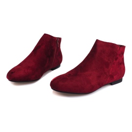 Stivaletti in camoscio Stivaletti Chelsea 7-106 Rosso 1