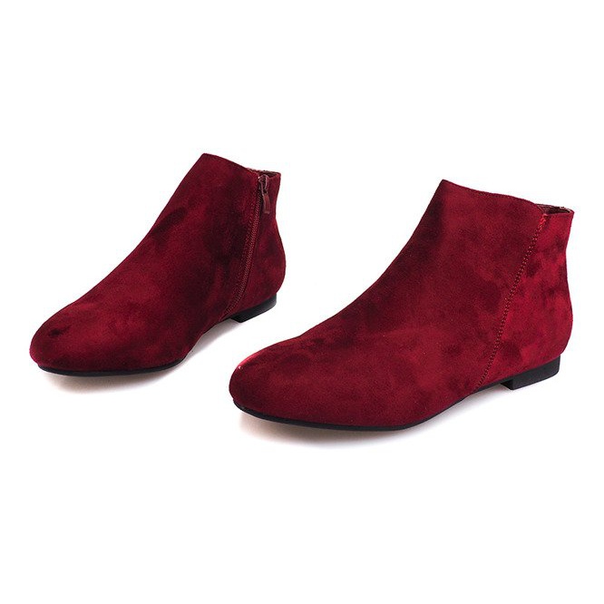 Stivaletti in camoscio Stivaletti Chelsea 7-106 Rosso 1