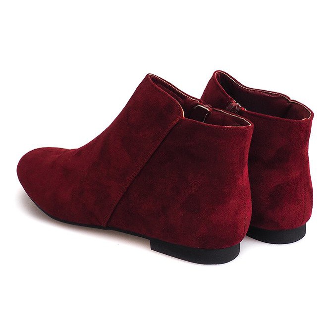Stivaletti in camoscio Stivaletti Chelsea 7-106 Rosso 2