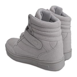 Sneakers con zeppa grigie XW33268 grigio 1