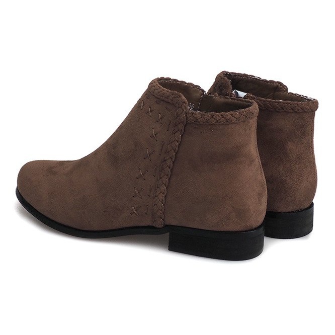 Stivaletti in camoscio Stivaletti Chelsea 100-602 Kaki cachi 1