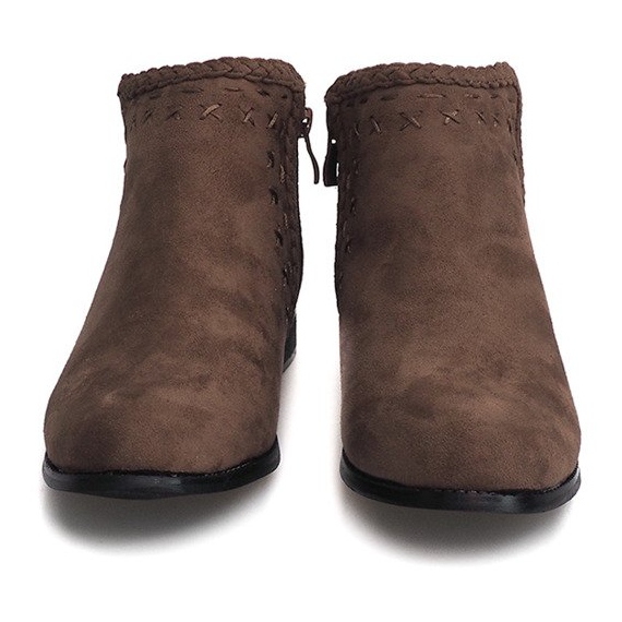 Stivaletti in camoscio Stivaletti Chelsea 100-602 Kaki cachi 2