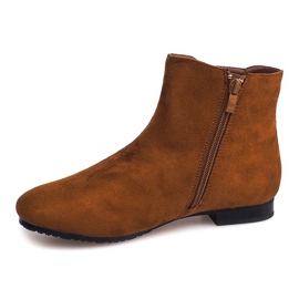 Stivaletti in camoscio Stivaletti Chelsea 7-133 Camel marrone 1