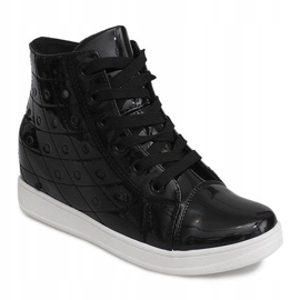 Sneakers con zeppa YD-61 Nere nero 2