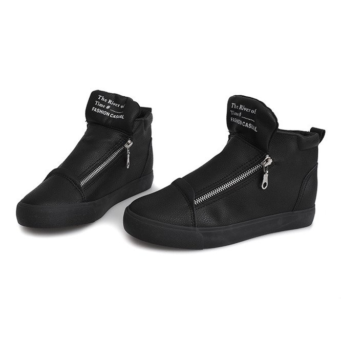 Sneakers con zeppa AN9732 Nere nero 1