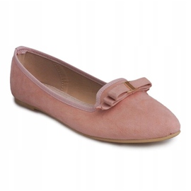 Ballerine Scamosciate Con Fiocco 1188-20 Rosa 2