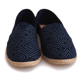 Espadrillas di lino B211-3 Sneakers blu 2
