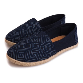 Espadrillas di lino B211-3 Sneakers blu 1