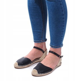 Sandali Espadrillas Ballerine 6351 Nero 1