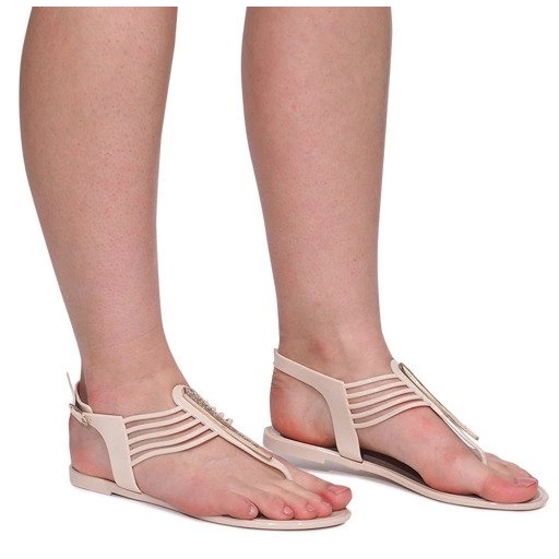 Sandali Meliski Con Cyrkoniami 001-356 Beige 1
