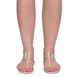 Sandali Meliski Con Cyrkoniami 001-356 Beige 2