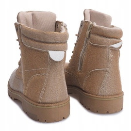 Timberki Trapezio TL042-12 ORO / MARRONE d'oro 1