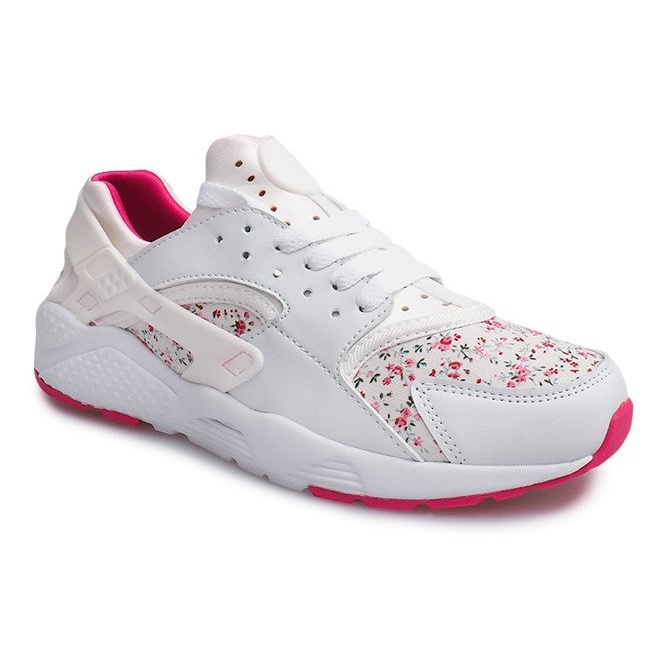 Sneakers Sportive Con Fiori 613 Bianche bianco 1