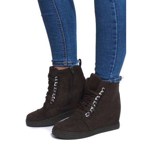 Sneakers con zeppa 1867 Verde 1