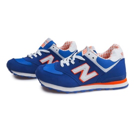 Sneakers Sportowe JK-33 ROYAL / BIANCO / ARANCIO blu 1