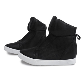 Sneakers con zeppa TL088-5 Nere nero 1