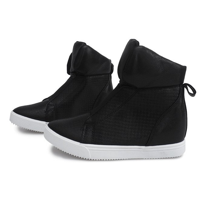 Sneakers con zeppa TL088-5 Nere nero 1