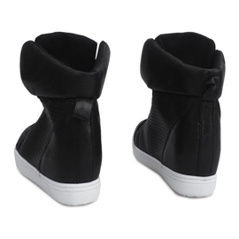 Sneakers con zeppa TL088-5 Nere nero 2