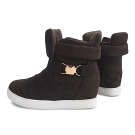 Sneakers con zeppa 669 Oliva verde 2