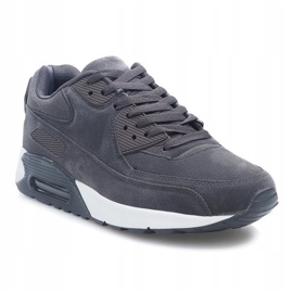 Scarpe Sportive Sneakers Suede Z2014-6 D. Grey grigio 2