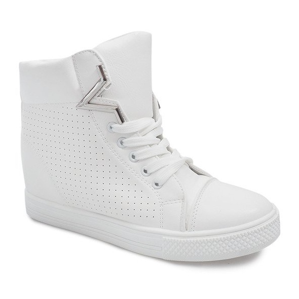 Sneakers con zeppa 29332-2 Bianco 1