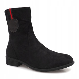 Stivaletti in pelle scamosciata Jodhpur PT9853 Nero 1