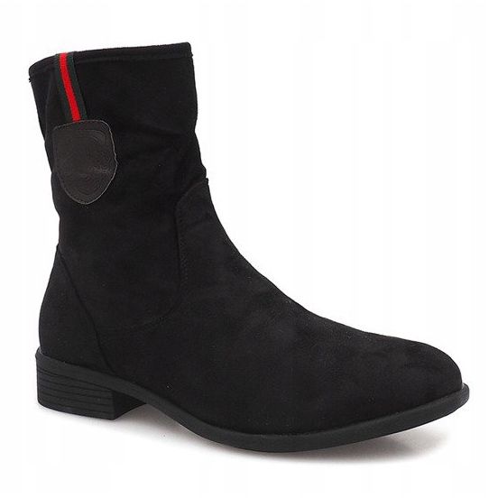 Stivaletti in pelle scamosciata Jodhpur PT9853 Nero 1