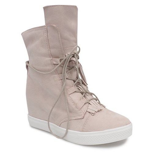 Sneakers con zeppa A30 Beige 1