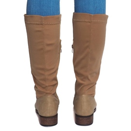 Stivali Alti Caldi BL2838 Cachi verde 1