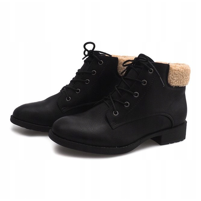 Stivali caldi Stivali Jodhpur Fur PD-15 Nero 1