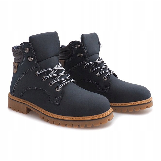 Stivali caldi in legno SJ8043 Blu navy 1