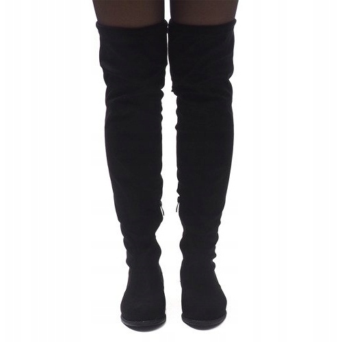 Stivali in camoscio 30701 Nero 2