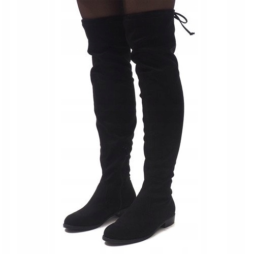 Stivali in camoscio 30701 Nero 1