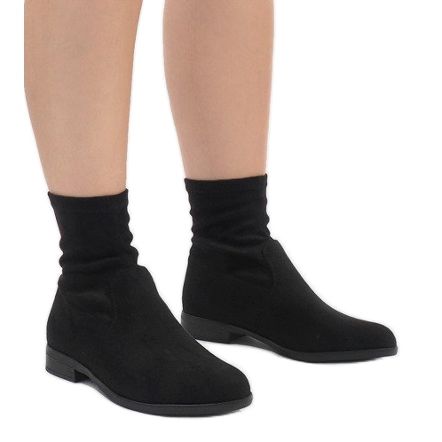 Stivaletti in pelle scamosciata Jodhpur XQ99 Nero 2