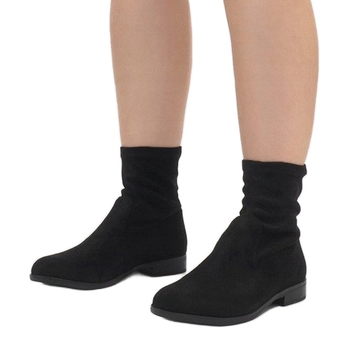 Stivaletti in pelle scamosciata Jodhpur XQ99 Nero 1